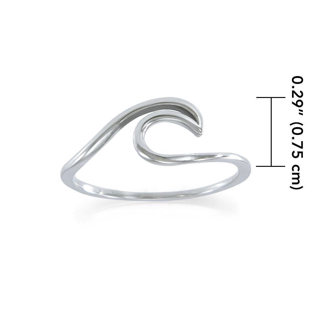 The frothing waves of the sea ~ Sterling Silver Ring TRI1632