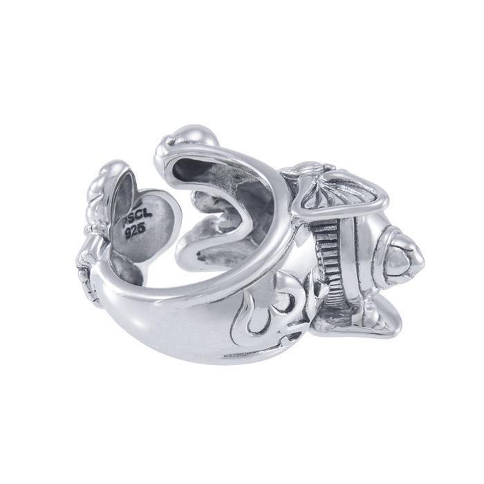 Om Ganesh Silver Ring TRI1647