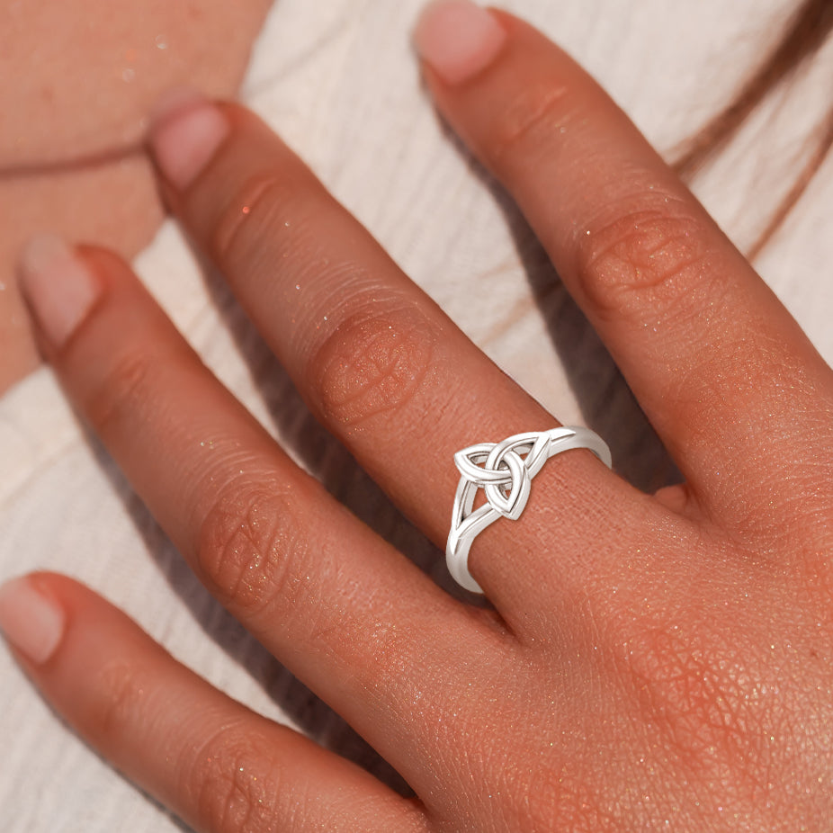 Celtic Trinity Knot Sterling Silver Ring TRI1691*