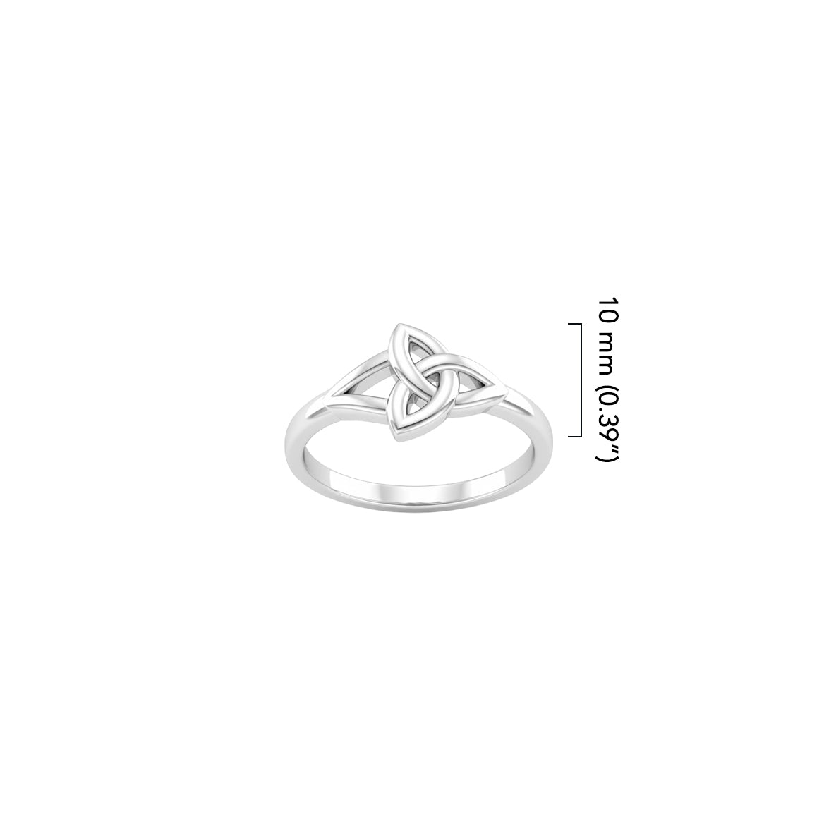 Celtic Trinity Knot Sterling Silver Ring TRI1691*