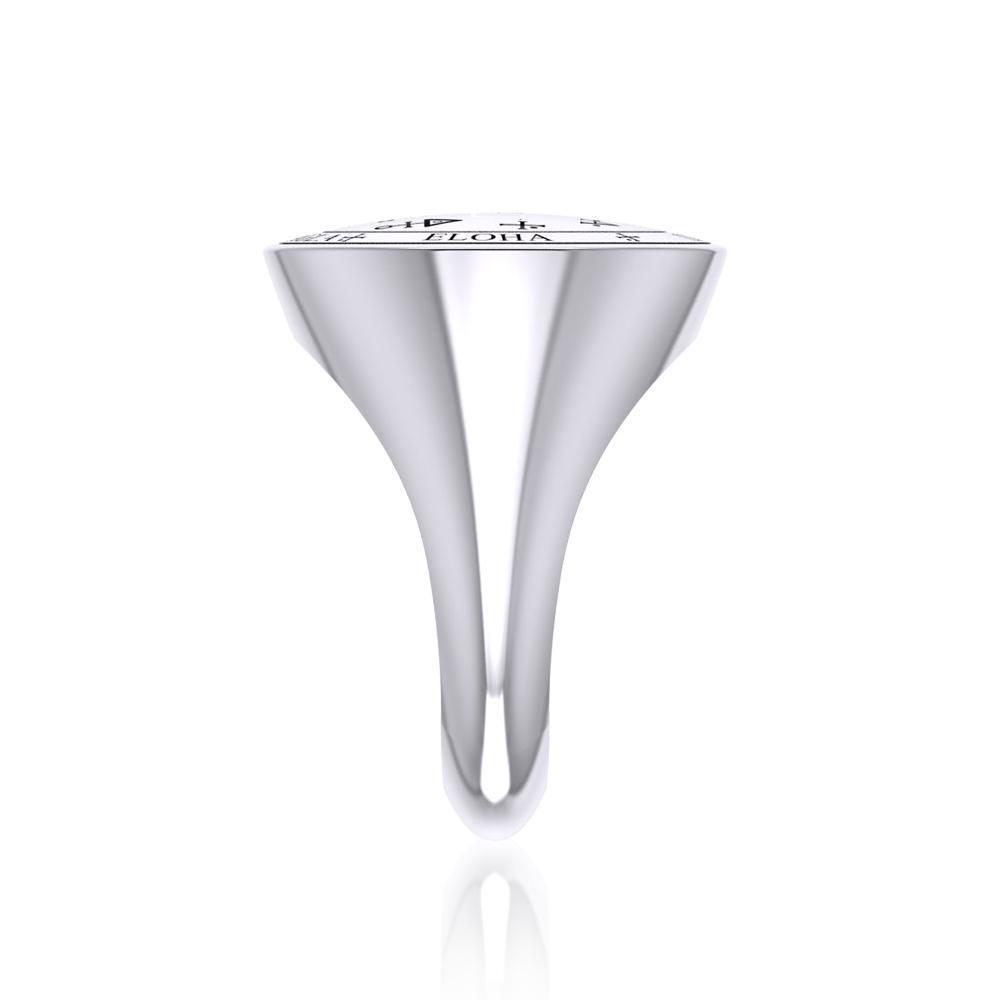 Sigil of the Archangel Uriel Sterling Silver Ring TRI1709