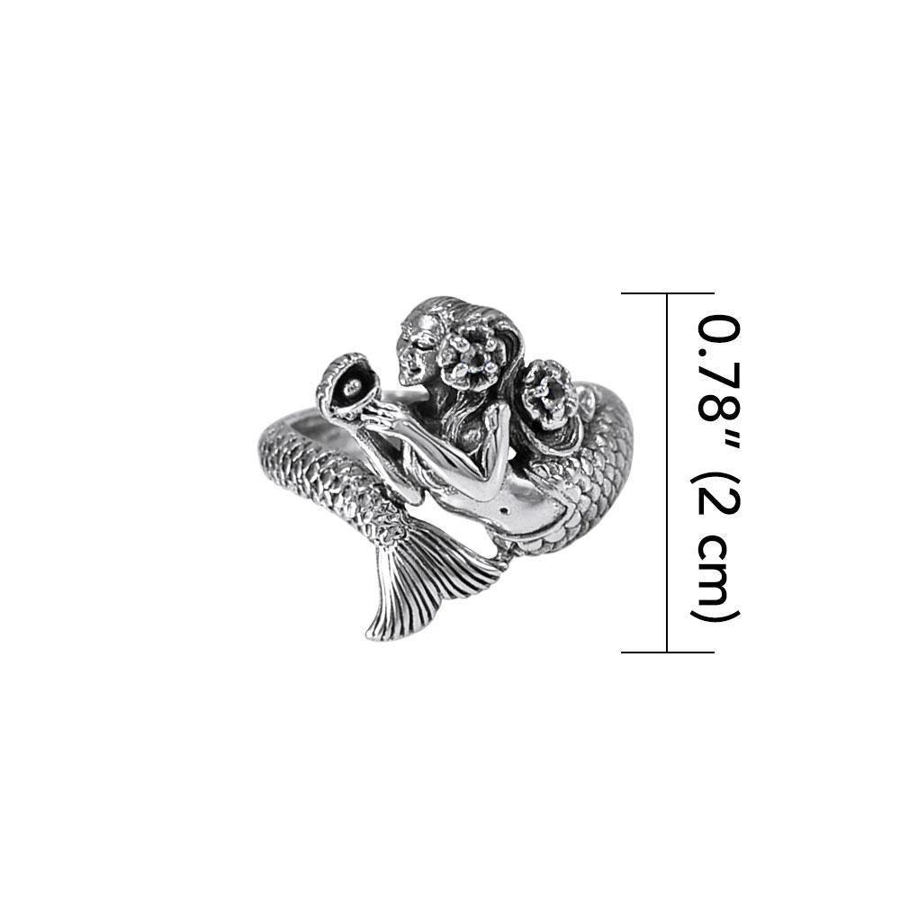 Mermaid Wrap Around Ring with Gem TRI1710