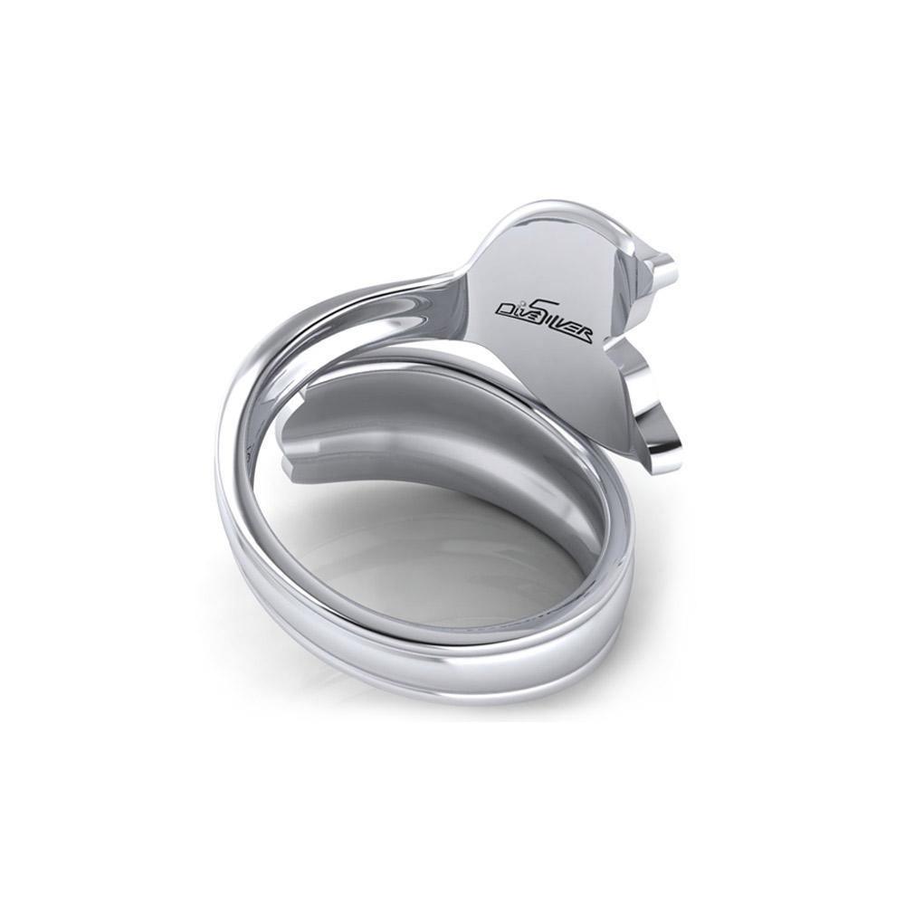 Aboriginal Whale Tail Sterling Silver Spoon Ring TRI1734