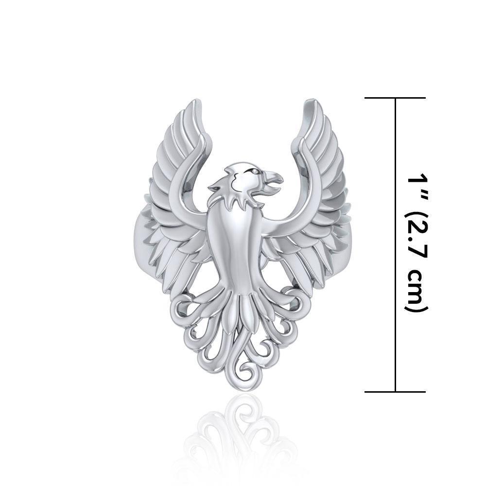 Majestic Phoenix Silver Ring TRI1743