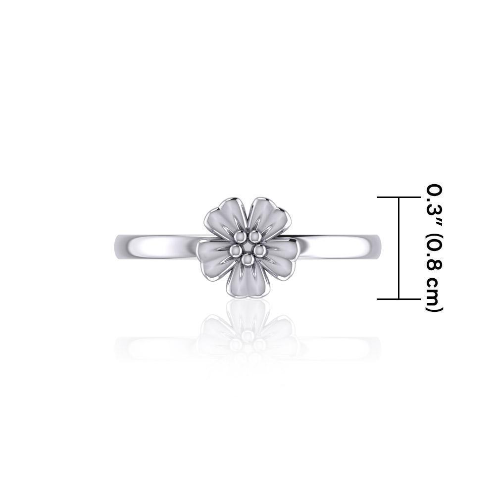 Small Flower Silver Ring TRI1869