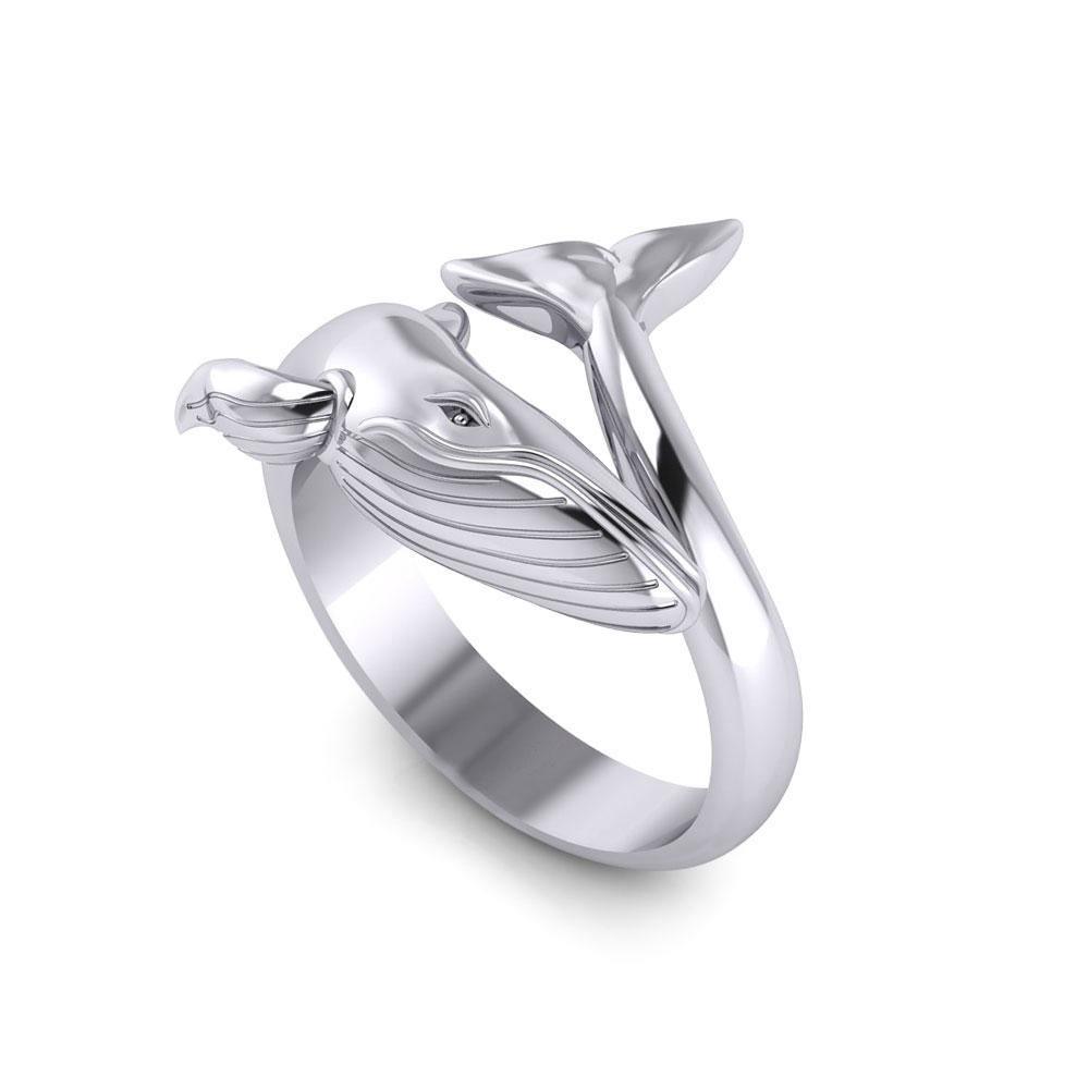 Blue Whale Sterling Silver Ring TRI1926