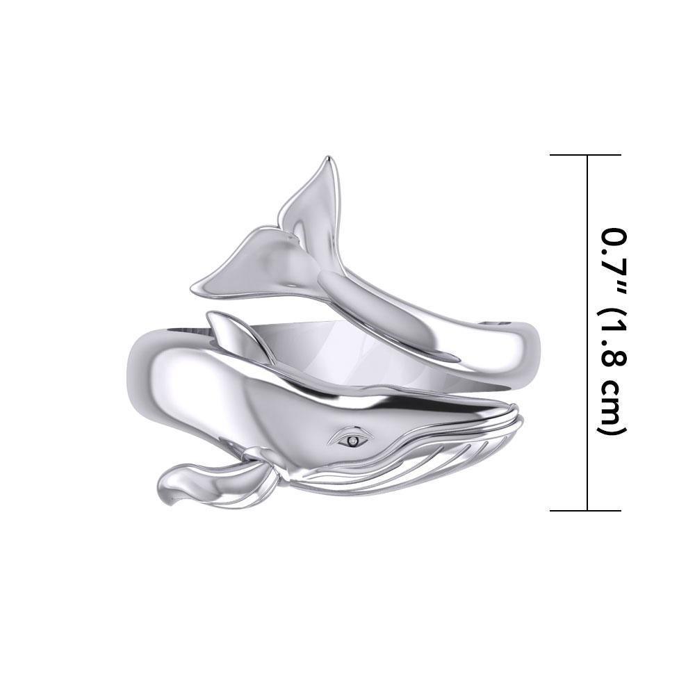 Blue Whale Sterling Silver Ring TRI1926