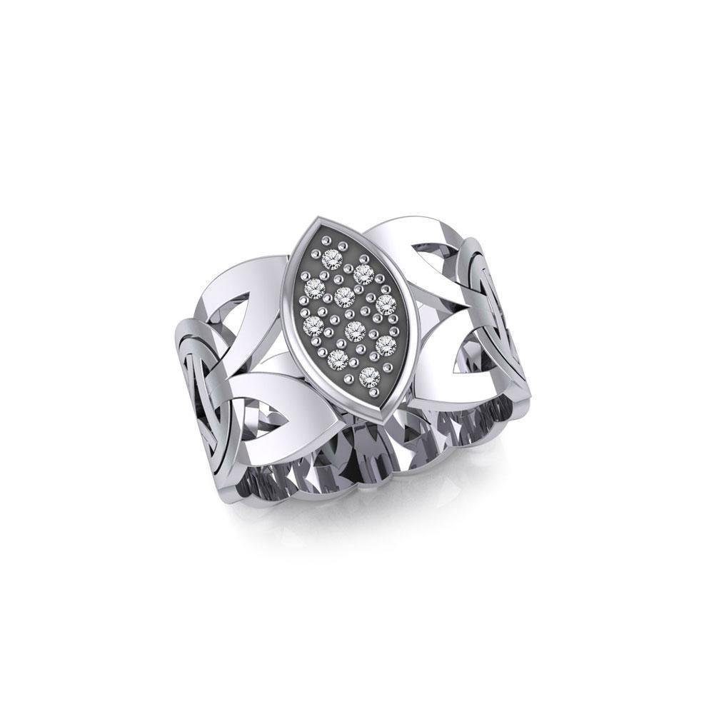 Borre Silver Ring with Gemstones TRI1948