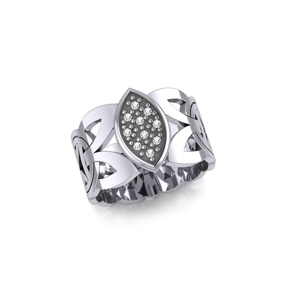 Borre Silver Ring with Gemstones TRI1948
