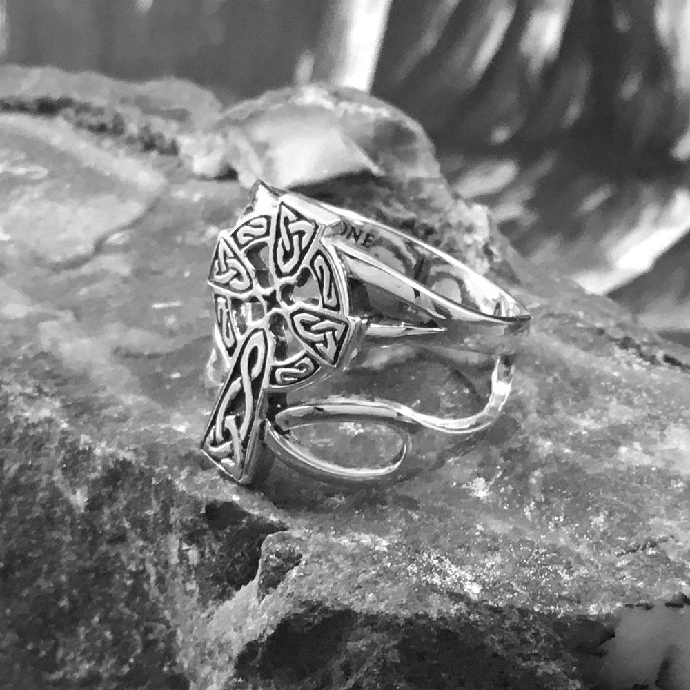 Celtic Cross with Infinity Silver Ring TRI1952