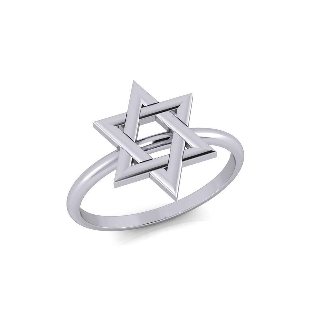 Star of David Silver Ring TRI2057