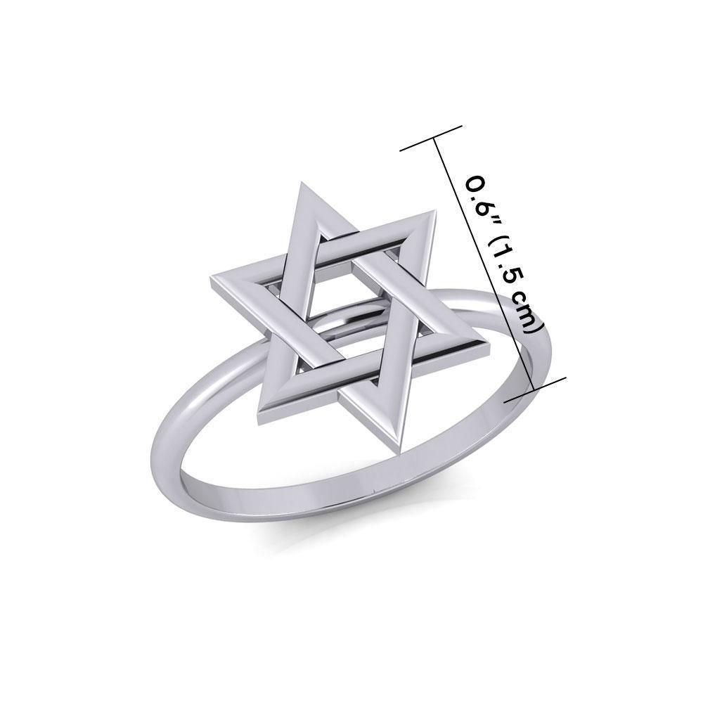 Star of David Silver Ring TRI2057