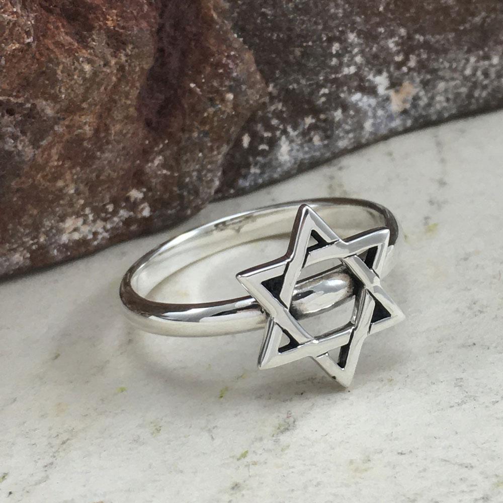 Star of David Silver Ring TRI2057