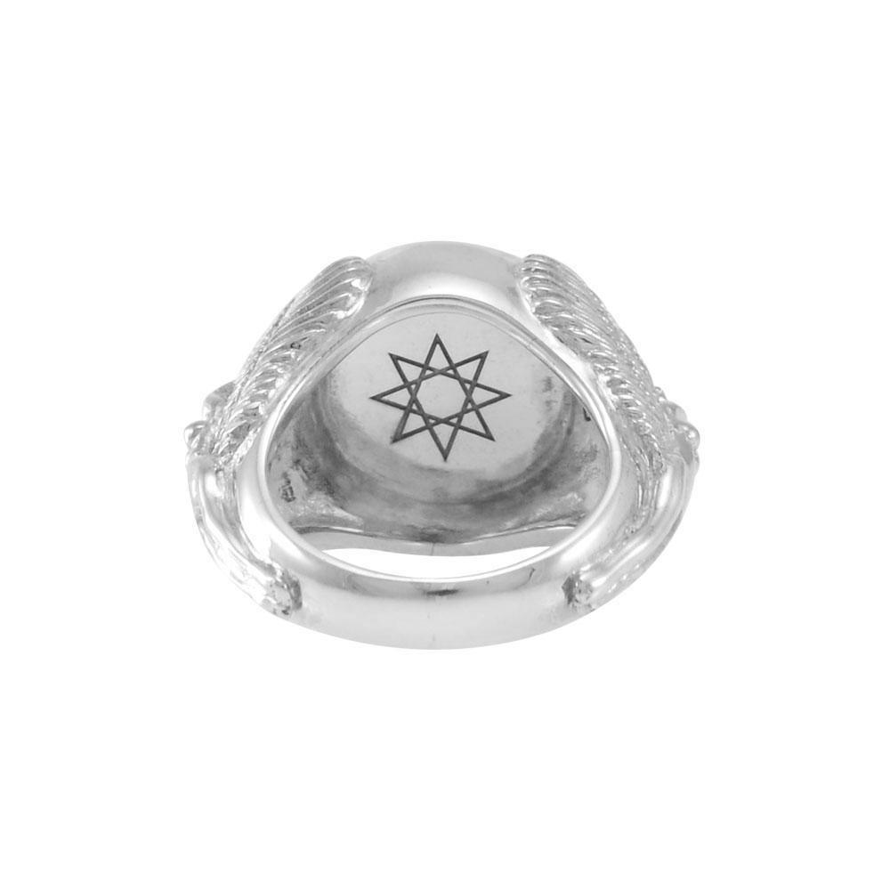 Angel Talisman Occult Small Sterling Silver Ring TRI2155