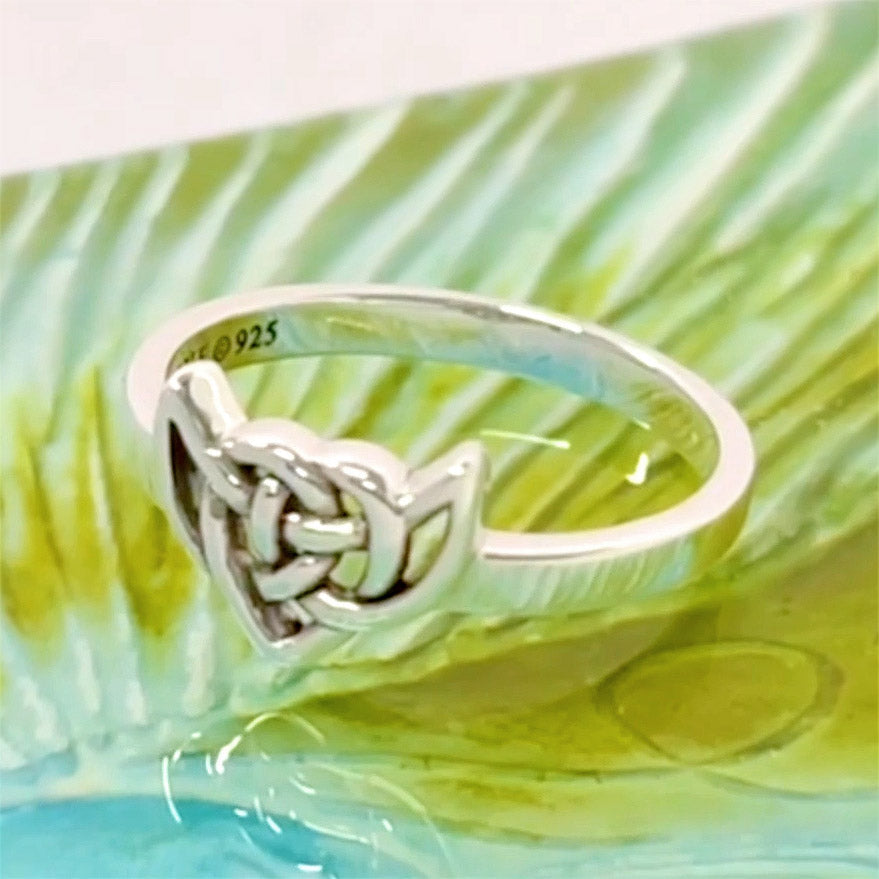 Celtic Knotwork Silver Ring TRI2166