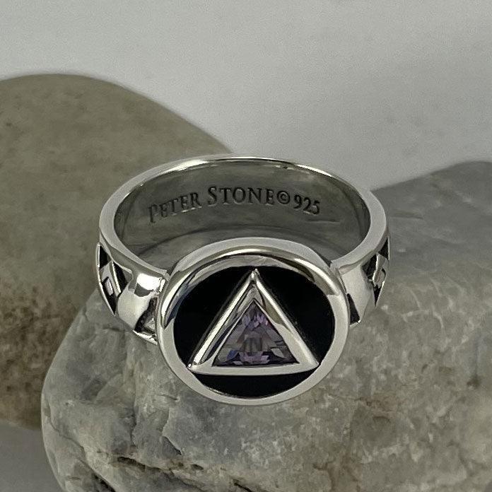 Recovery Band Ring with Gem TRI2274
