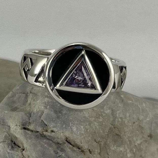 Recovery Band Ring with Gem TRI2274
