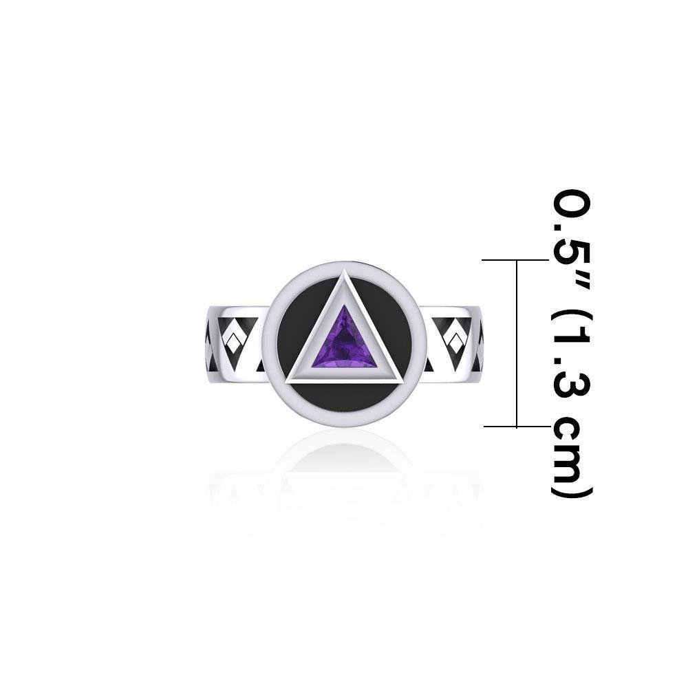 Recovery Band Ring with Gem TRI2274
