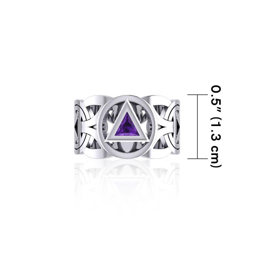 Recovery Viking Ring with Gem TRI2275