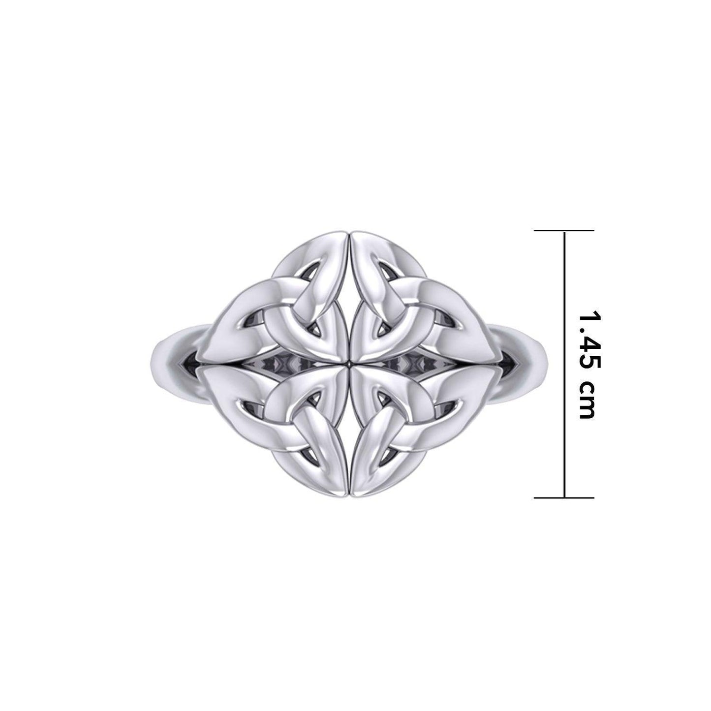 Celtic Knotwork Silver Ring TRI2356