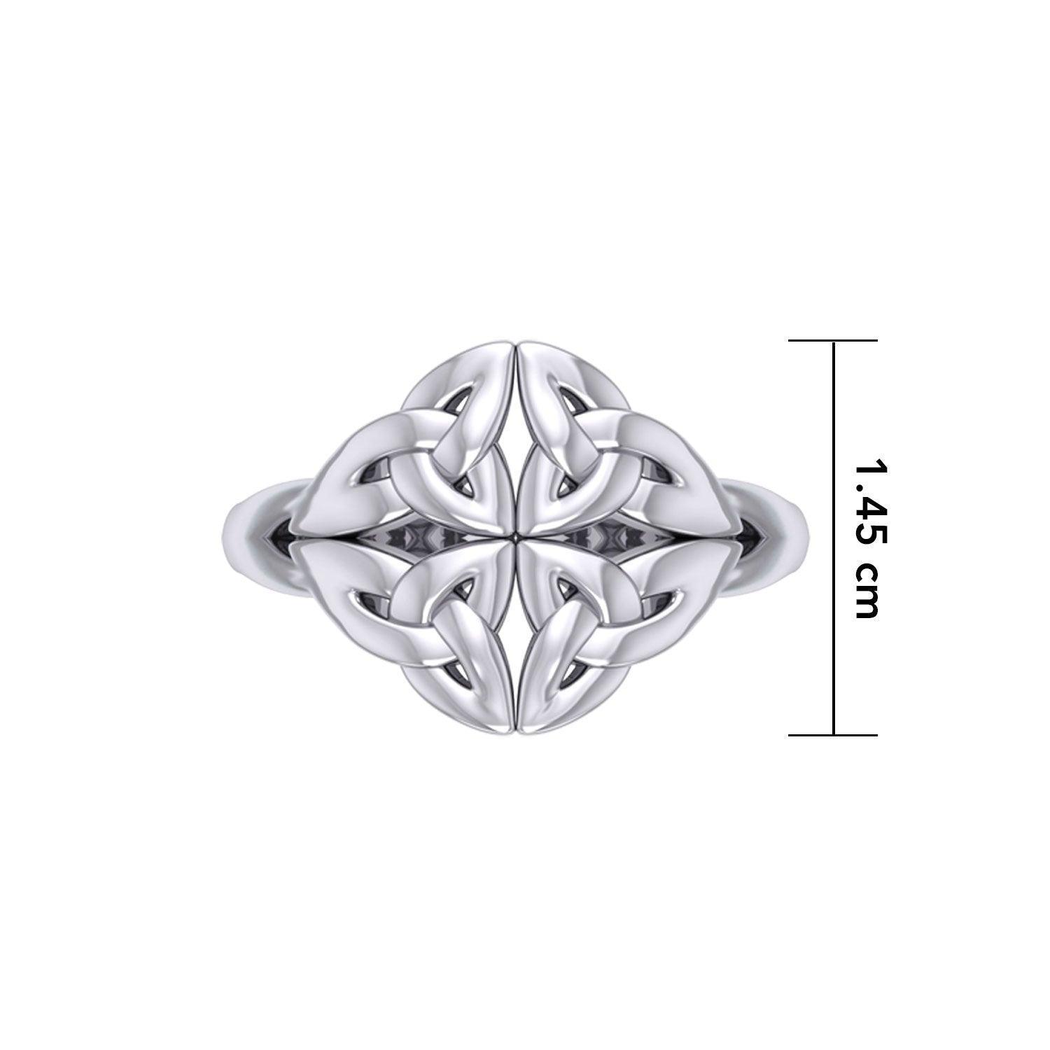 Celtic Knotwork Silver Ring TRI2356