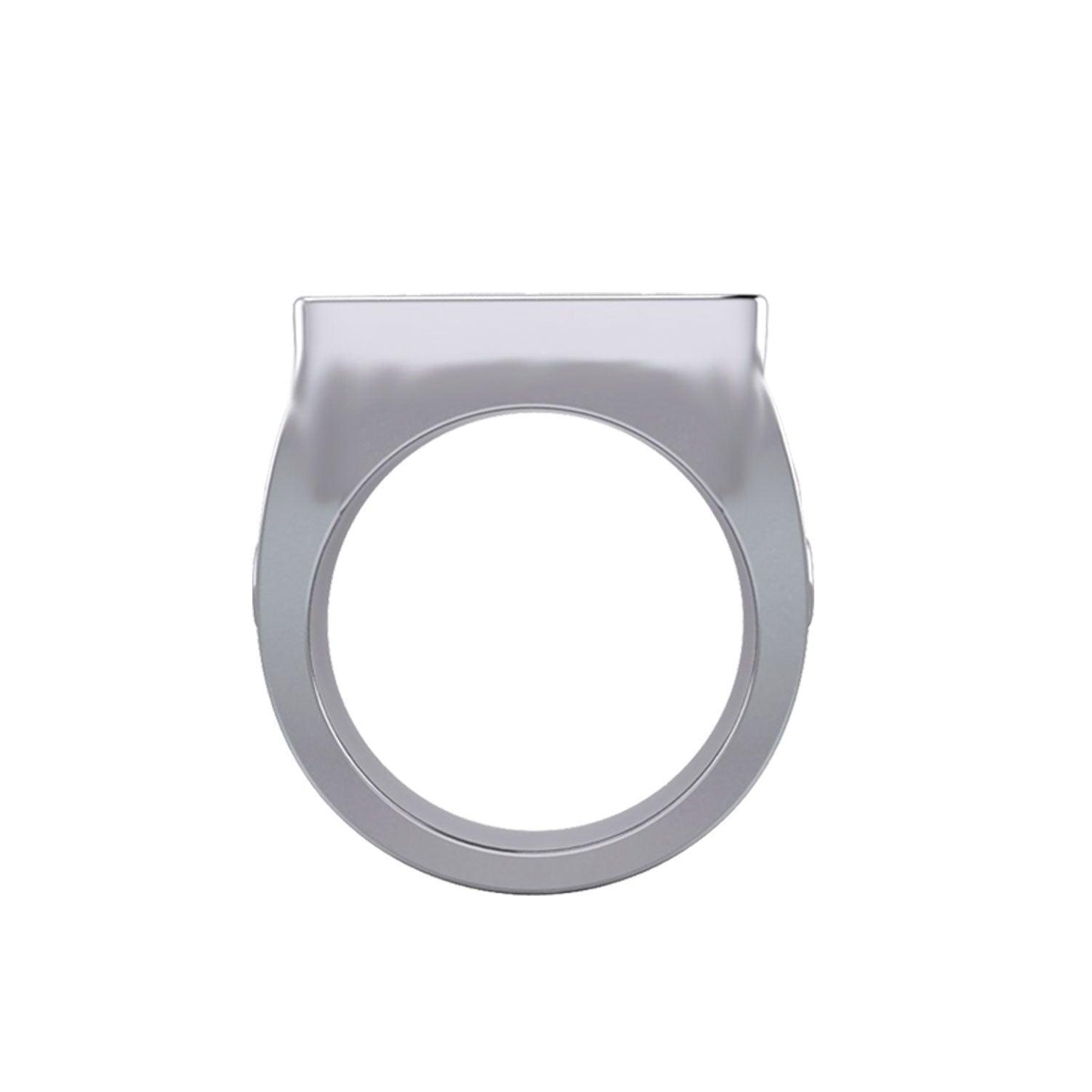 Eye of Providence Silver Ring With Eye of Horus Side TRI2412