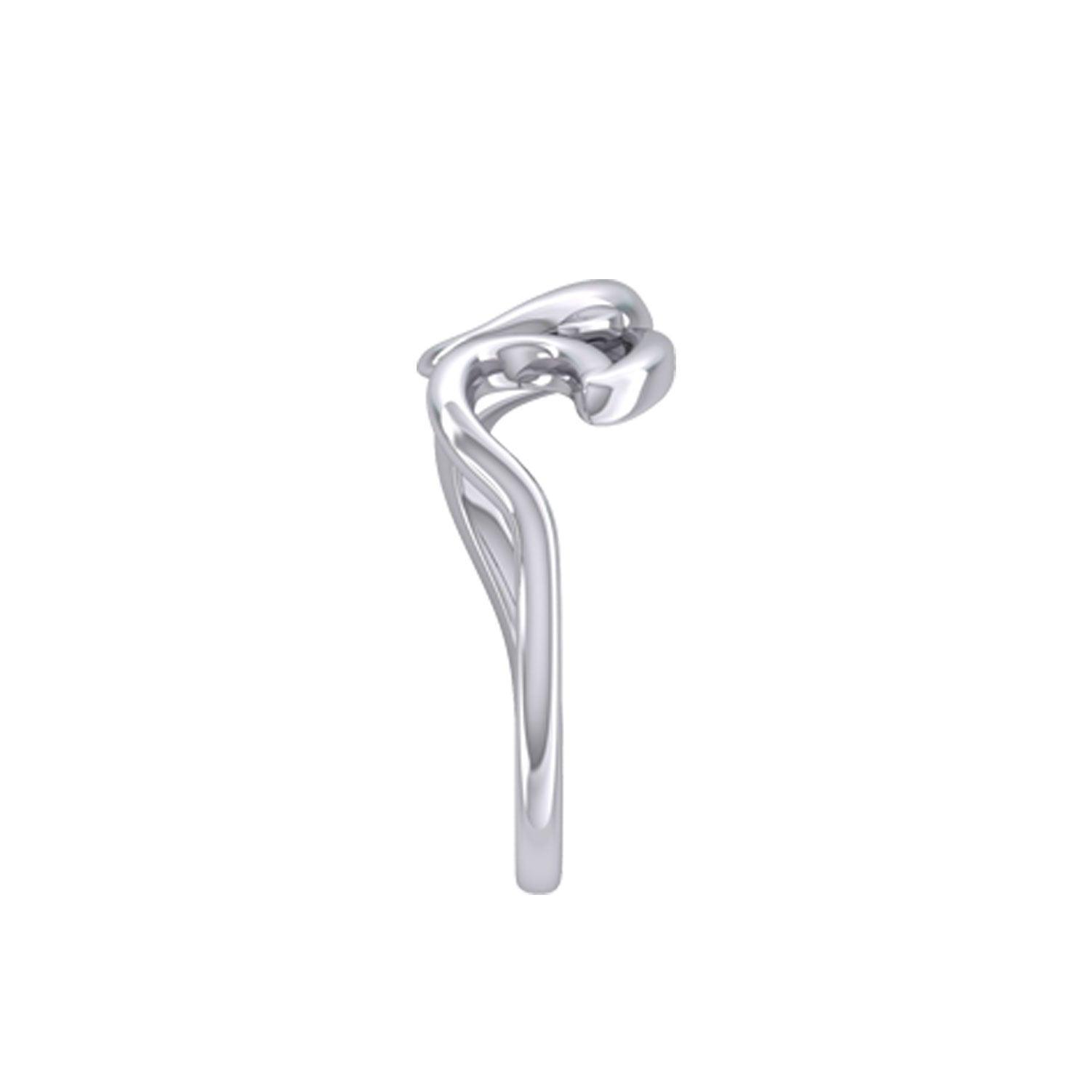 Dolphin with Wave Silver Ring TRI2431