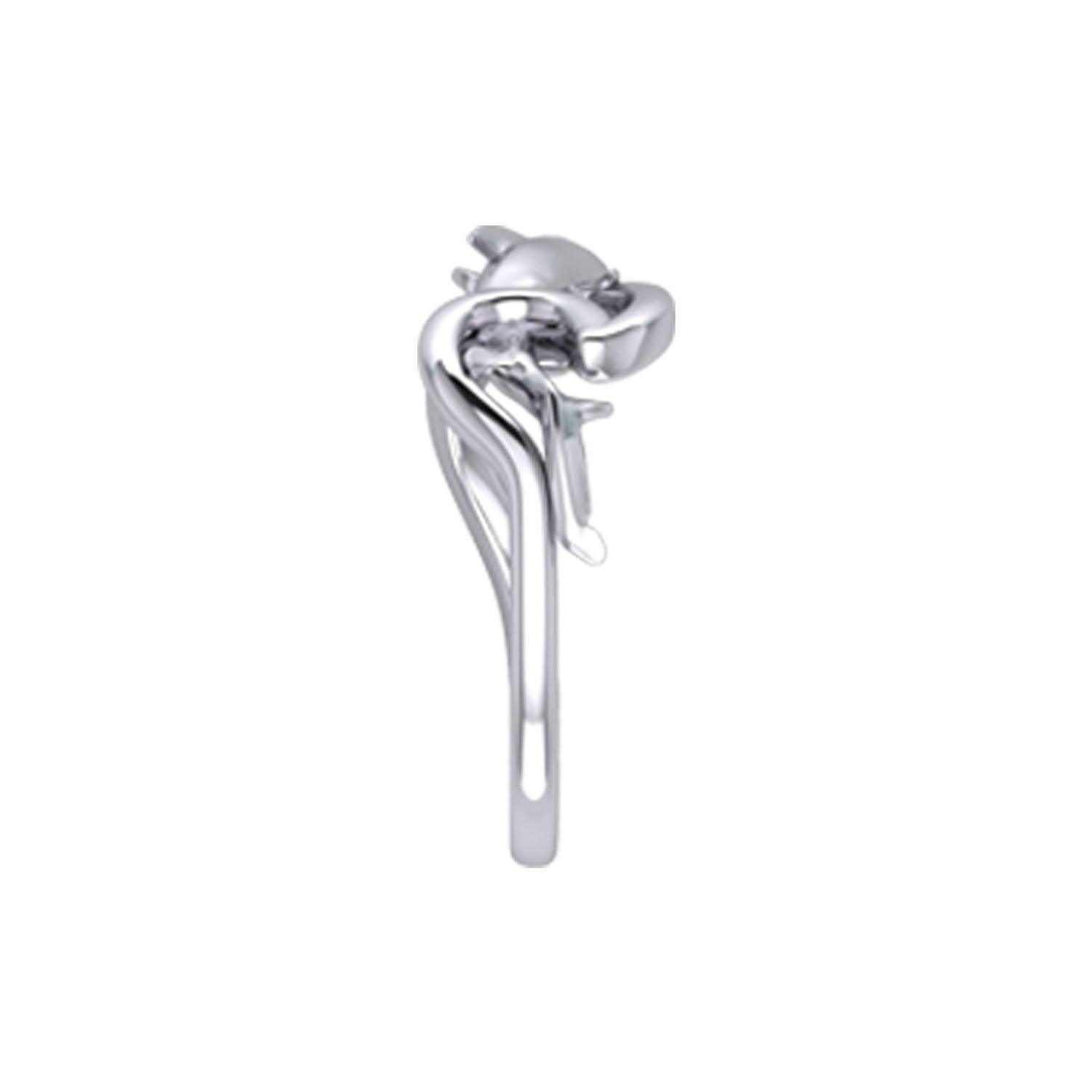 Shark with Wave Silver Ring TRI2435