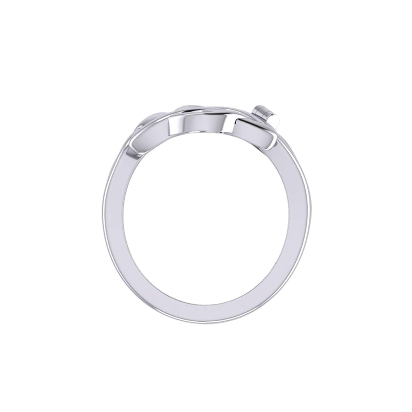 Peter Stone Triquetra Silver Puzzle Ring TRI2445