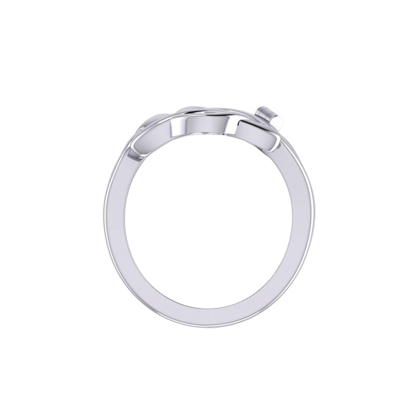 Peter Stone Triquetra Silver Puzzle Ring TRI2445