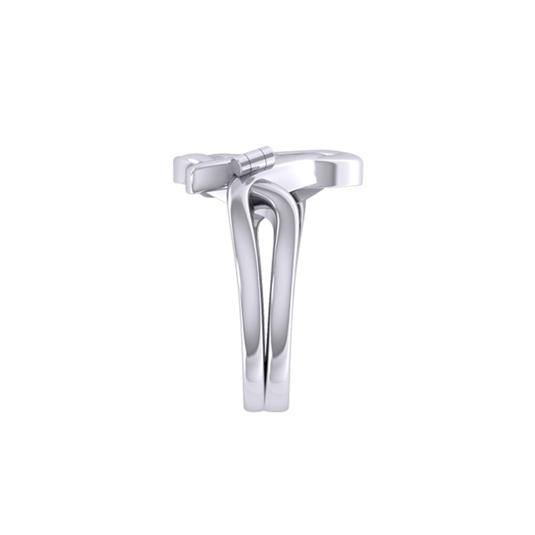 Peter Stone Triquetra Silver Puzzle Ring TRI2445