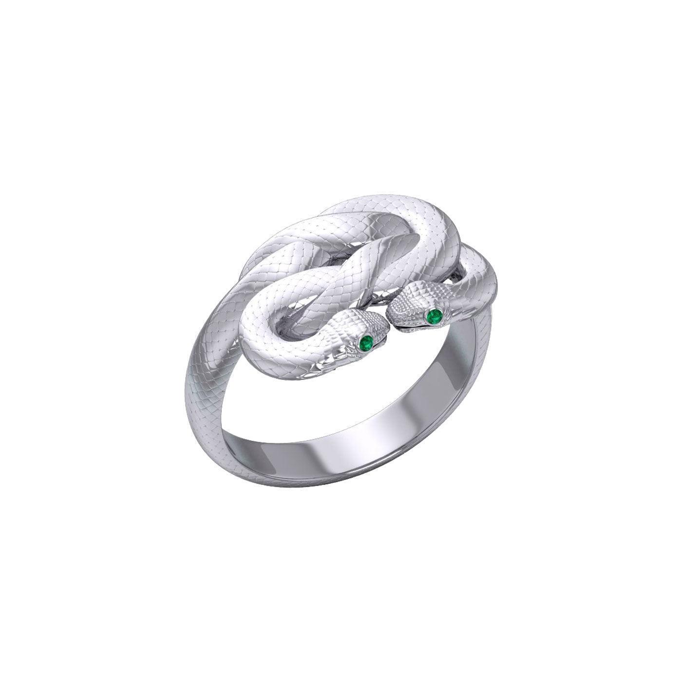 Sterling silver Tight in the knot snaking ring Oberon & Rhiannon Zell wedding rings Designed by Oberon Zell TRI2468 - Wholesale Jewelry