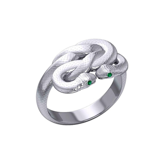 Sterling silver Tight in the knot snaking ring Oberon & Rhiannon Zell wedding Men rings Designed by Oberon Zell TRI2469 - Wholesale Jewelry