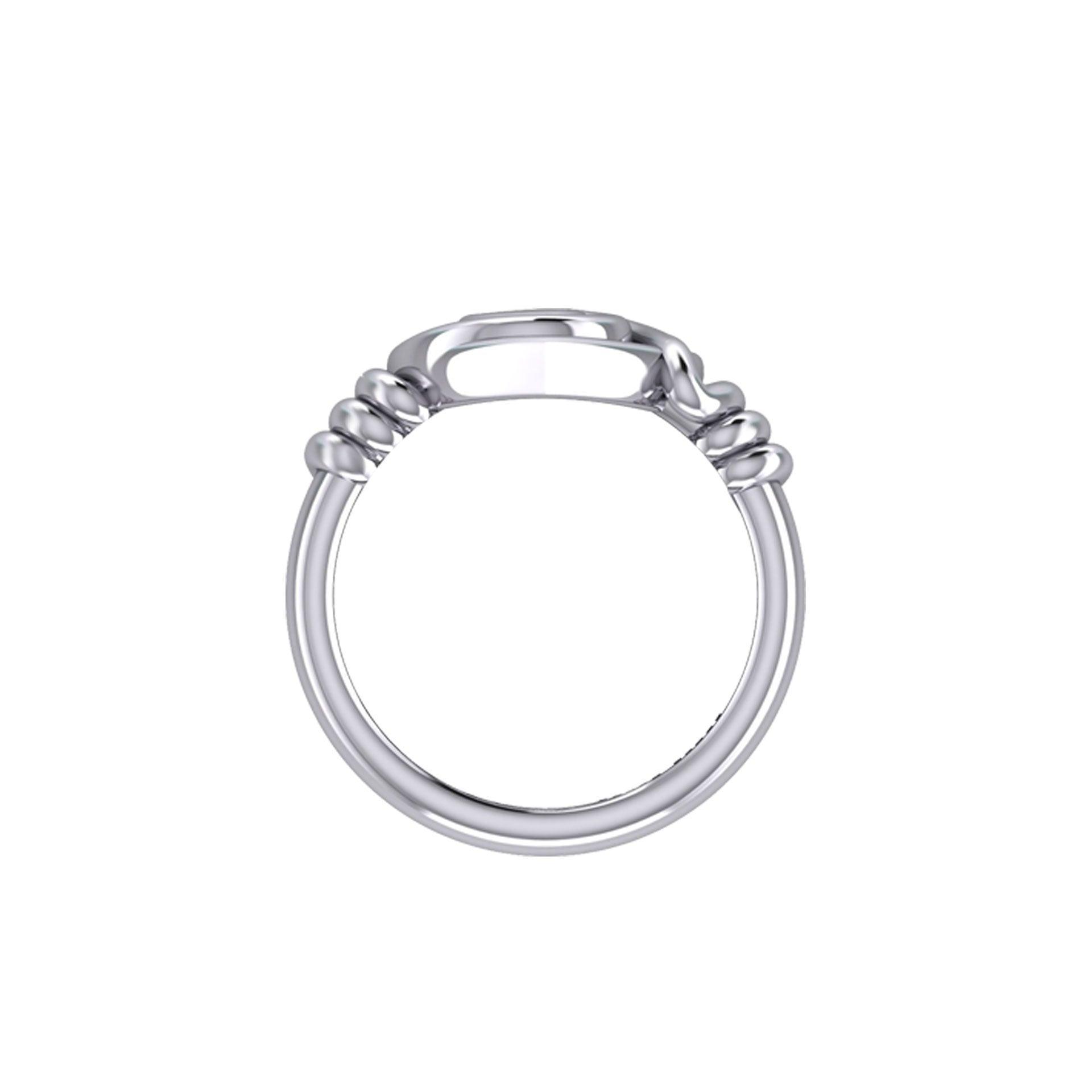 Spiral of growth, evolution, and progression. Its continuous, winding form suggests ongoing development and expansion sterling silver Ring by Peter Stone Jewelry TRI2481 - Wholesale Jewelry