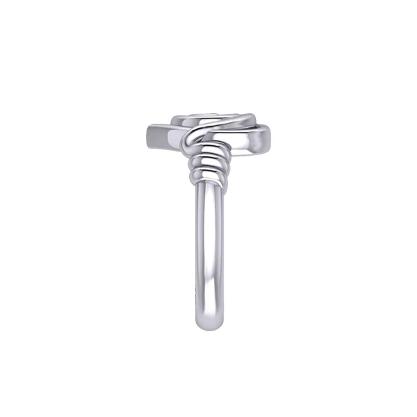 Spiral of growth, evolution, and progression. Its continuous, winding form suggests ongoing development and expansion sterling silver Ring by Peter Stone Jewelry TRI2481 - Wholesale Jewelry