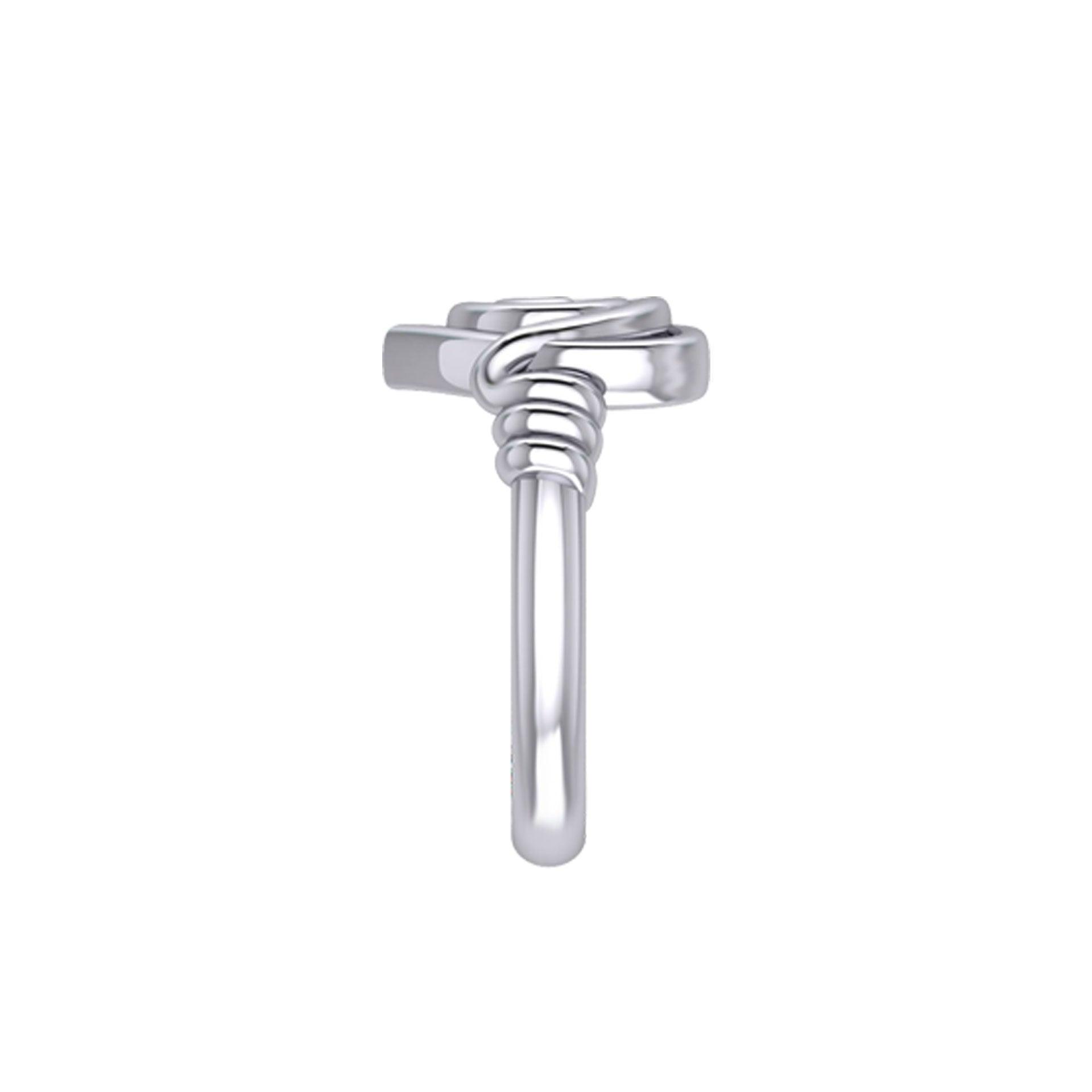 Spiral of growth, evolution, and progression. Its continuous, winding form suggests ongoing development and expansion sterling silver Ring by Peter Stone Jewelry TRI2481 - Wholesale Jewelry