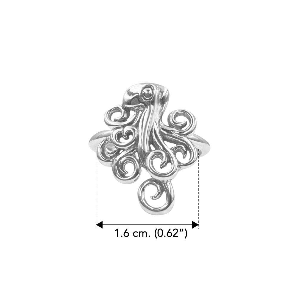 Octopus Sterling Silver Ring - Wholesale Jewelry