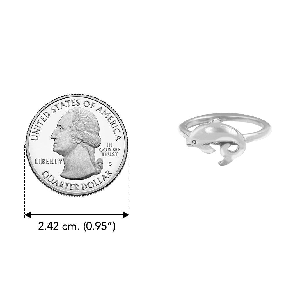 Dolphin Sterling Silver Ring by DiveSilver TRI2502