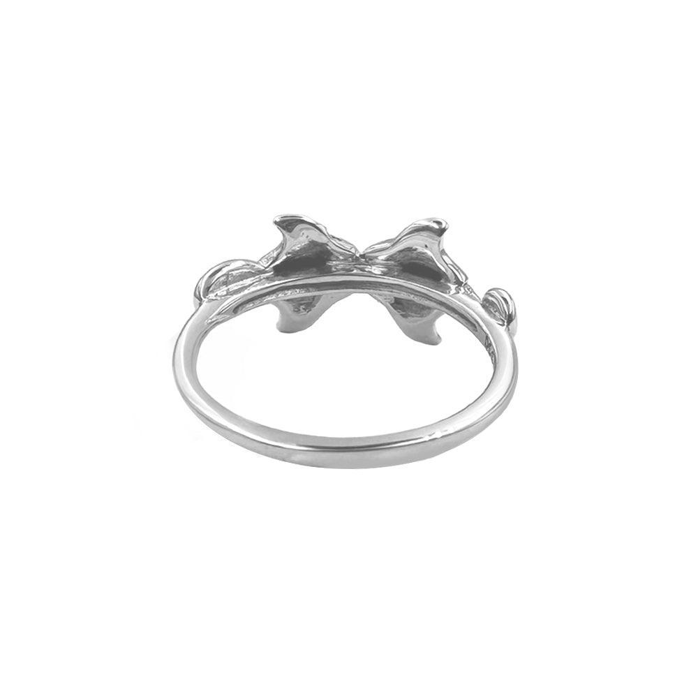 Double Manta Rays Sterling Silver Ring by DiveSilver TRI2504