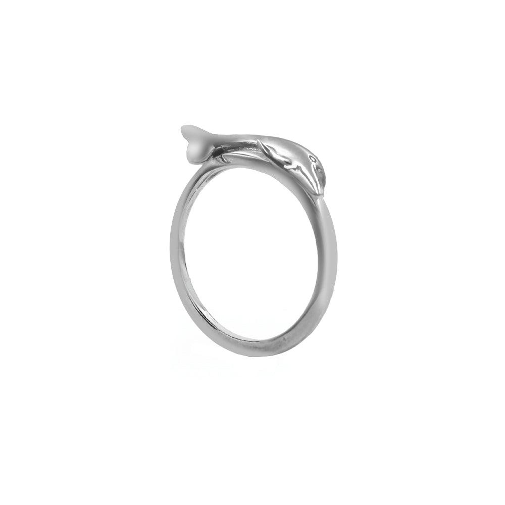 Jumping Dolphin Sterling Silver Ring by DiveSilver TRI2505