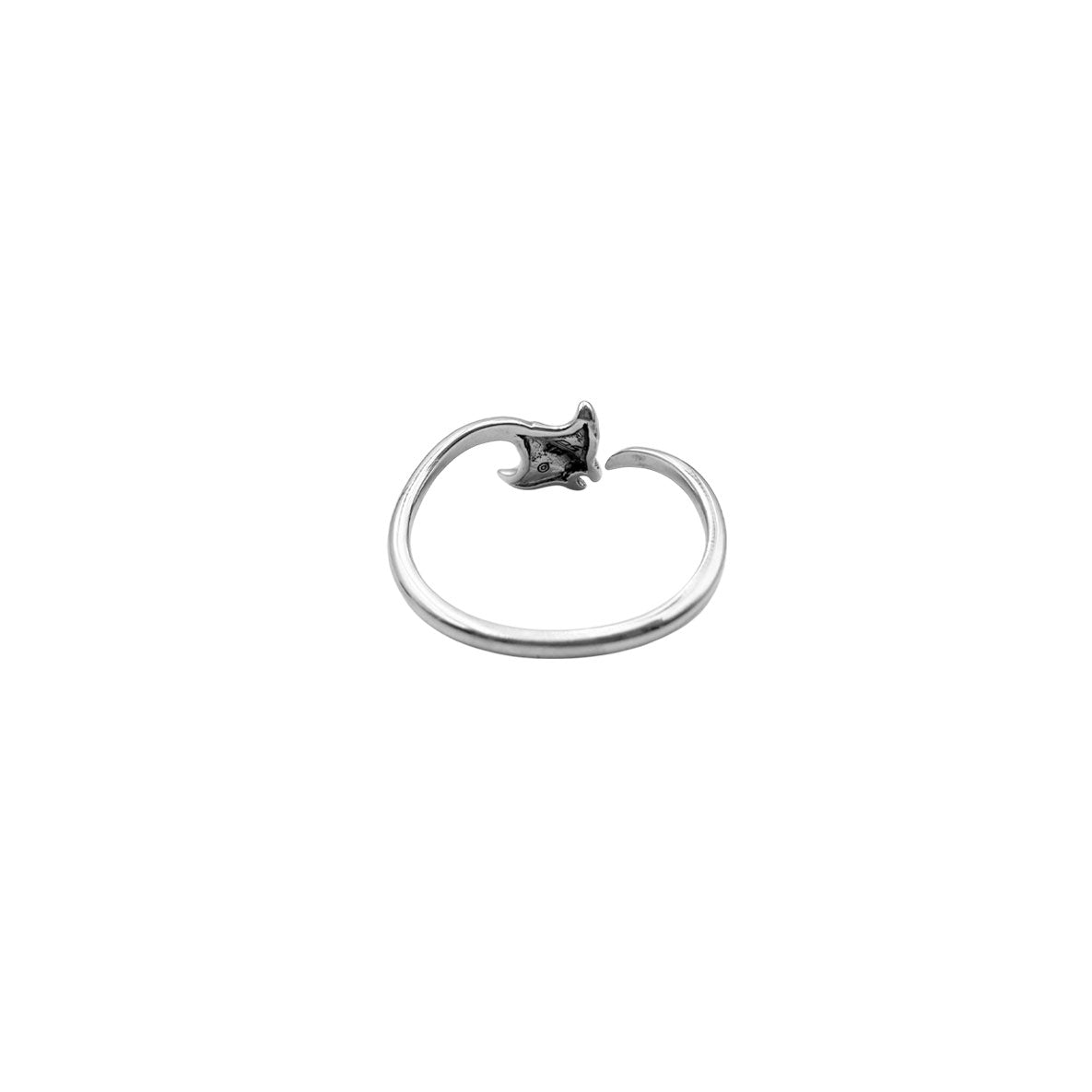 Manta Ray Sterling Silver Adjustable Ring by DiveSilver TRI2552