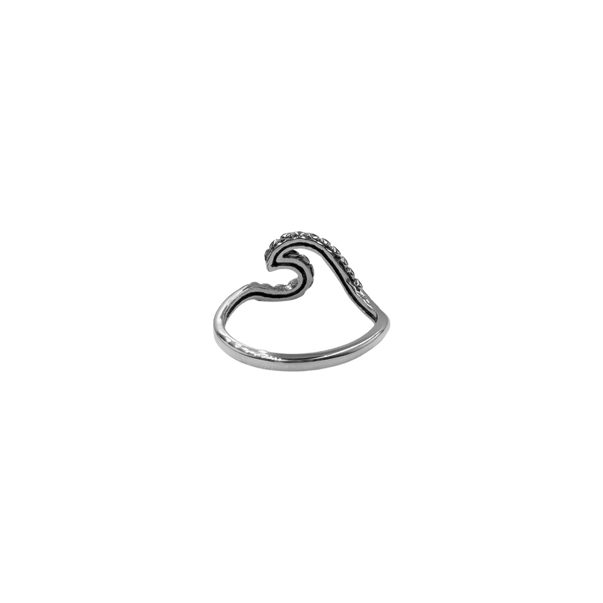 Wave with Octopus Tentacles Sterling Silver Ring TRI2575