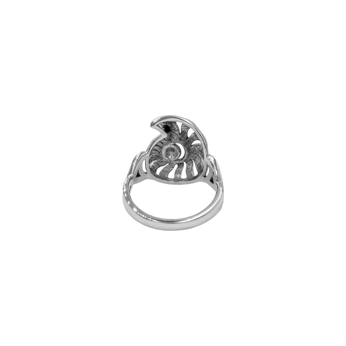 DiveSilver Nautilus and Wave Sterling Silver Ring TRI2576