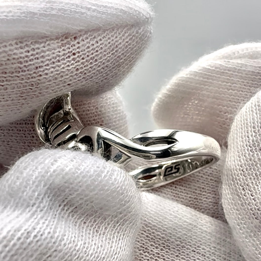 DiveSilver Nautilus and Wave Sterling Silver Ring TRI2576