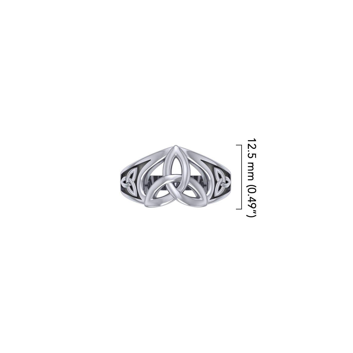Celtic Trinity Knot Sterling Silver Ring TRI2584