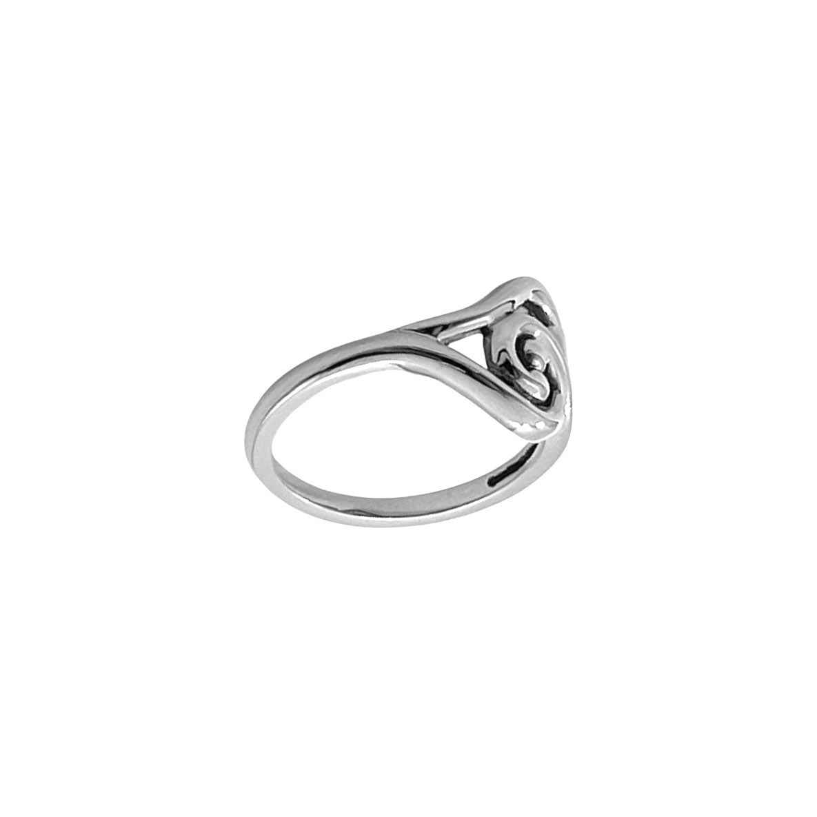 Spiral Wave Sterling Silver Ring TRI2606