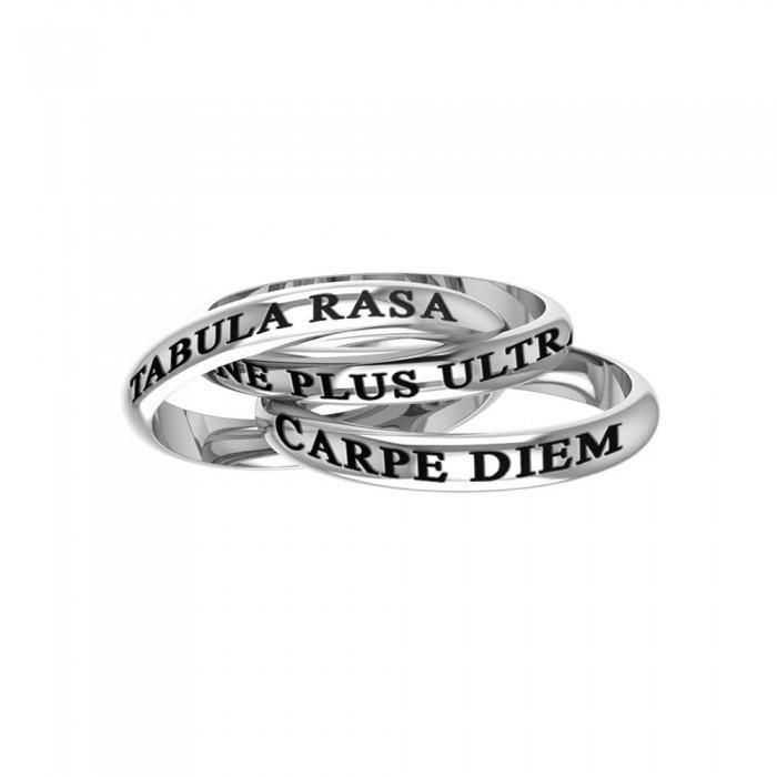 Tabula Rasa Ne Plus Ultra Carpe Diem Sterling Silver Ring TRI261