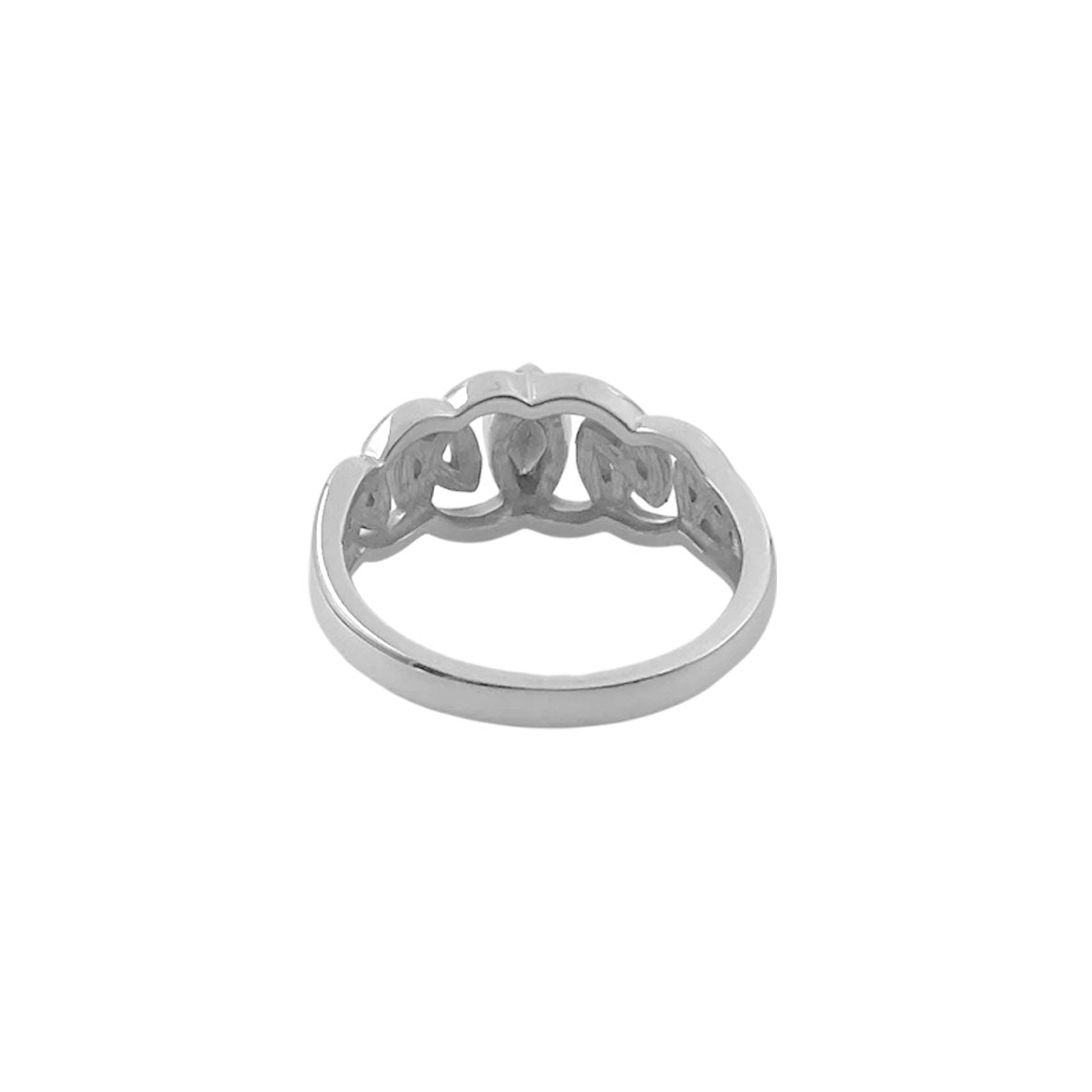 Celtic Ring With Marquise Gemstone Sterling Silver Ring TRI2615