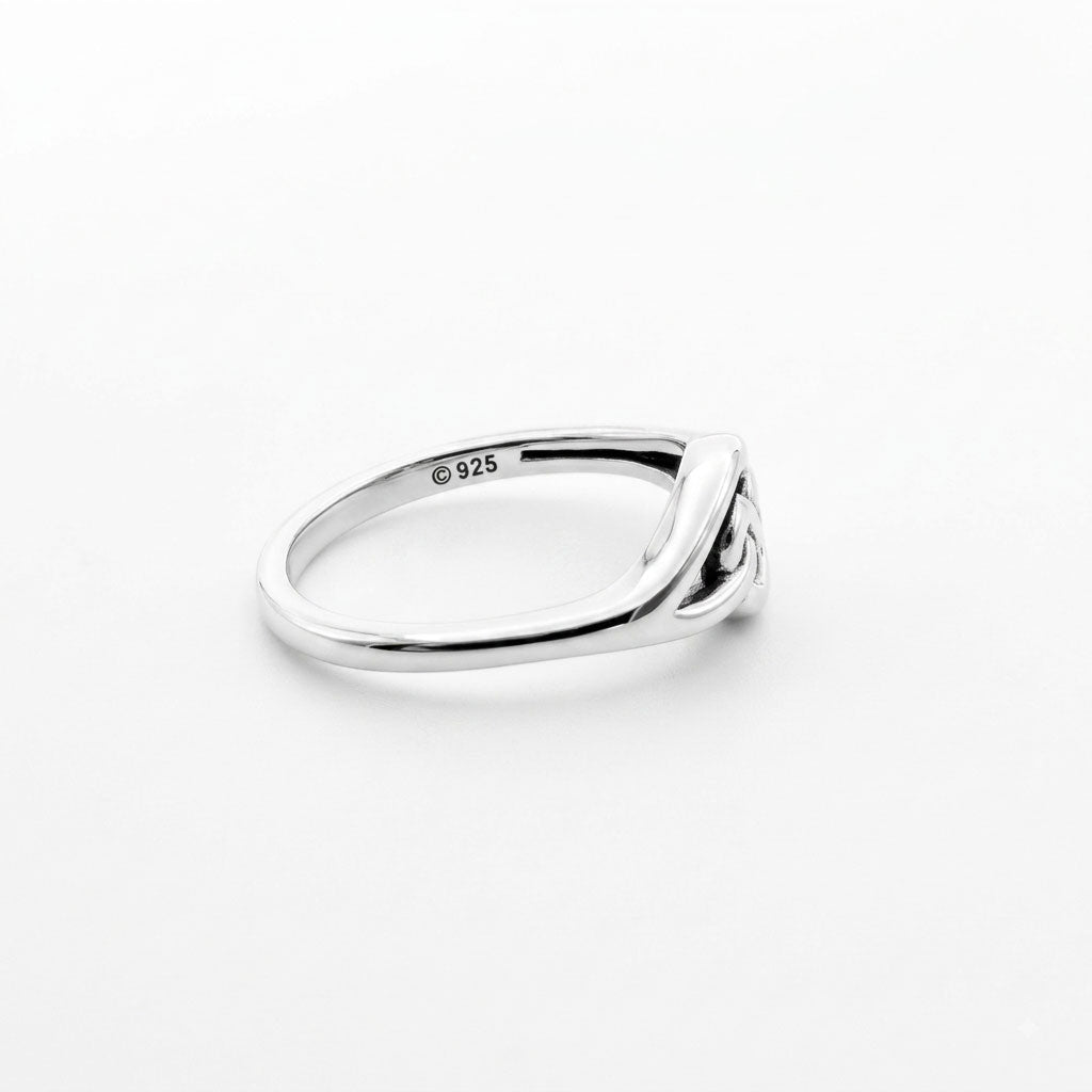 Celtic Infinity Knot Sterling Silver Ring TRI2616