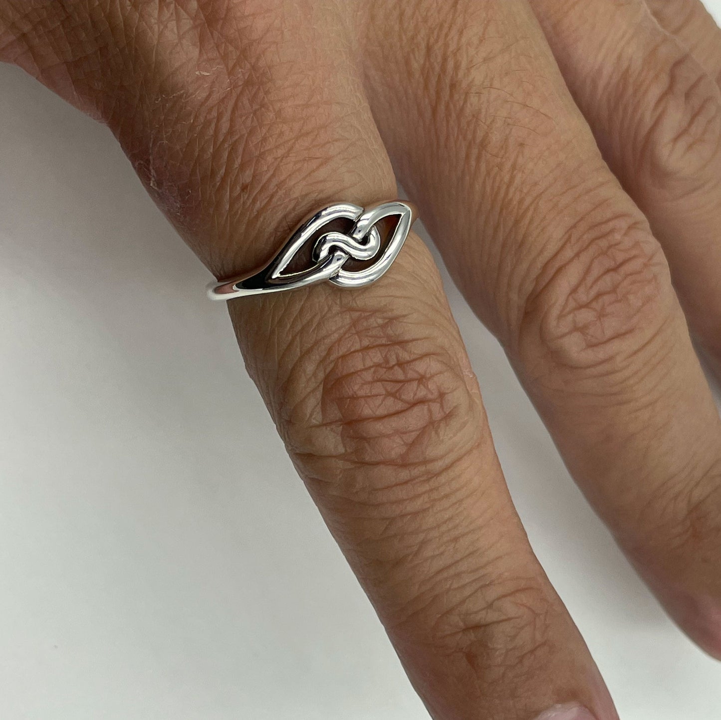 Celtic Infinity Knot Sterling Silver Ring TRI2616